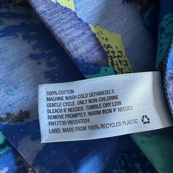 NWOT Christopher John Rogers for Target blue print maxi dress | size 8 - Picture 4 of 4